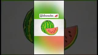 drawing watermelon #shortvideo #shorts #viralvideo #viralshort #viral #fruit #drawing