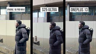 Galaxy S25 Ultra vs iPhone 16 Pro Max vs OnePlus 13 Camera Comparison