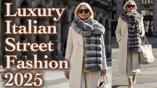 Italian Luxurious Street Fashion: The Most Beautiful Winter 2025 Looks in Italy. Chanel, Prada, Dior