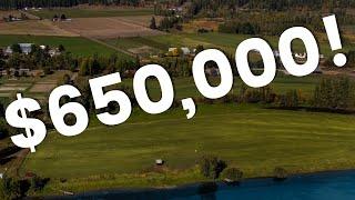 11.3 ACRES with SHUSWAP RIVER ACCESS in Grindrod BC Canada for $650,000!