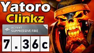 Яторо на Новом Клинкзе в патче 7.36с - Yatoro Clinkz 7.36 DOTA 2