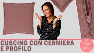 Cucire cuscino con cerniera e profilo | in sartoria con Sara Poiese