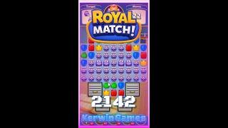 Royal Match Level 2142 - No Boosters Gameplay