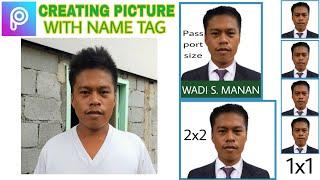 How To Create 2x2 ID Picture With Name Tag Using PicsArt | Basic Tutorial