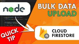 Bulk Upload JSON Data to Cloud Firestore Collections | Quick Firebase Tutorial