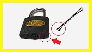 How to Open A Lock Without Key With Hair Pin | Easy and simple method | Experimental Army