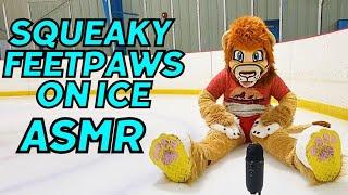 Squeaky Feetpaws ON ICE  [Furry ASMR] Public Fursuiting ASMR 