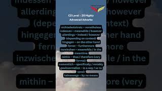 20 Native-Level German Adverbs – C2 Mastery! #deutschlernen #languagelearning #germanpronunciation