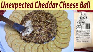 UNEXPECTED CHEDDAR CHEESE BALL RECIPE | APPETIZER