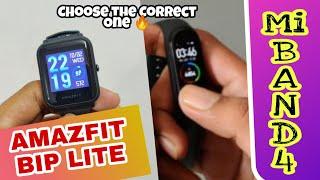 Amazfit Bip Lite vs Mi band 4. Which One is Best For You .