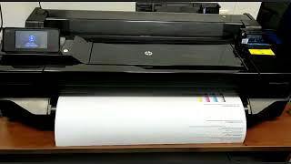 Плоттер HP DESIGNJET t520 / t120 в работе