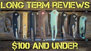 Long Term Reviews - $100 and under: Civivi, QSP, CJRB, Ruike, Boker, Ferrum Forge, Kershaw Knives