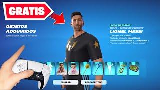 ¡GRATIS! Como CONSEGUIR las SKIN de MESSI GRATIS en FORTNITE! 