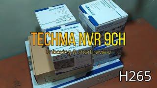 Techma NVR 9 Channel IPCAM 3 MP Full Color