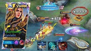 WOW GLOBAL LANCELOT SUPER BROKEN BUILD & EMBLEM 2024! Mobile Legends