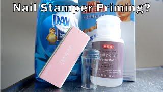 Best Priming Technique on Nail Stampers?