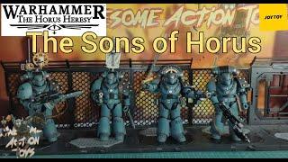 Warhammer The Horus Heresy Sons of Horus MKVI tactical squad 1:18 scale action figures by JoyToy.