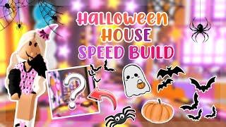 Halloween House Speed Build !! ️ #adoptme #adoptmepreppy #preppy