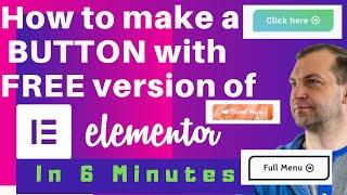 How to make  a beautiful button in Elementor | Free Version