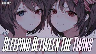 Falling Asleep Between a Pair of Teasing Twins  [Binaural Audio] [Teasing RP] [Sleep Aid] [F4A]