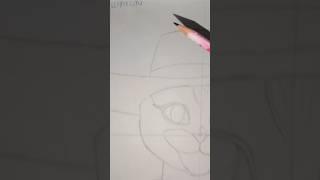 Drawing Puss in Boots in ANIMATION Challenge ! ...#movie #drawing #artist #fun#pencilsketch #cool