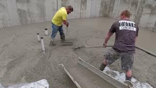 Only 3 Of Us Pouring This 40' x 30' Concrete Floor - Here's Why