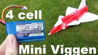 FT Mini Viggen 50mm EDF - 4s Lipo testing