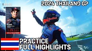  FULL HIGHLIGHTS PRACTICE MOTOGP THAILAND 2024 BURIRAM motogp news today, motogp hoy, motogp oggi