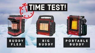 Actual Run Times: Mr. Heater Buddy Flex VS. Big Buddy VS. Portable Buddy! How much propane is used?