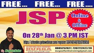 JSP (FREE Batch) Online/Offline Batch in DURGASOFT