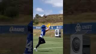 Rockets launching at Rams park! TE Hunter Long!