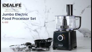 IDEALIFE Food Processor Set IL-222 (TV Commercial)