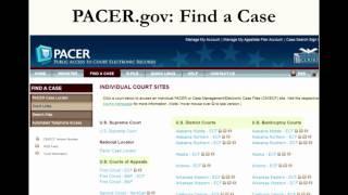 Order in the Court Records: Finding Briefs, Transcripts, and other Court Materials