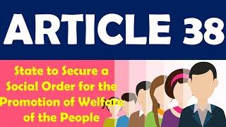 Article38 of the Indian Constitution|Socialistic Principle|DPSP|Part IV|Laxmikant Indian Polity|upsc