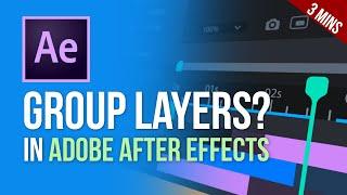 Group Layers In After Effects [YOU CAN'T]  But you can Pre Compose comps!