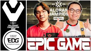 TenZ vs ZMJJKK in EPIC SEMIFINAL! EDG vs Sentinels - VCT Champions Seoul 2024 | VALORANT