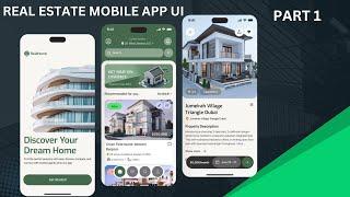 Flutter Real Estate App UI: Dribbble Design to Mobile Code Part 1