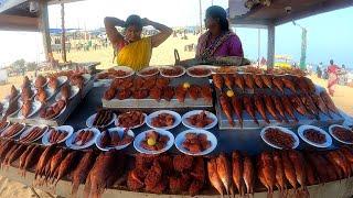 Varieties of Fish Fry Items in Marina Beach @ Chennai | Street Food Chennai | Amazing Food Zone