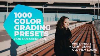 1000 Color Grading Presets for Premiere Pro