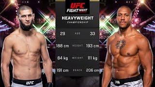 Khamzat Chimaev vs Ciryl Gane Full Fight - UFC 5 Fight Night