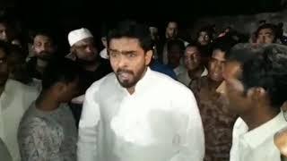 AIMIM Corporator Majid Hussain Strong Protest As Police Officer Were Not Accepting Complains