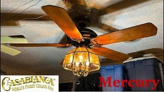 50" Casablanca Mercury Ceiling Fan (with KG5P-2 Light Kit, 2024 Remake)