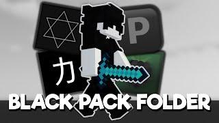 mcpe's cleanest BLACK pack folder.