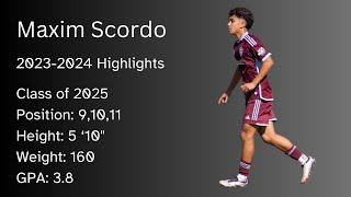 Maxim Scordo 2023-2024 Highights