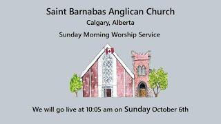 Sunday Morning Worship at Saint Barnabas Anglican Church, Calgary Alberta