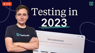 How to Get Started with User Testing in 2023 | Live Webinar