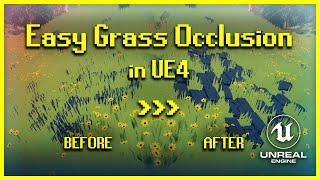 Easy Grass Occlusion in UE4