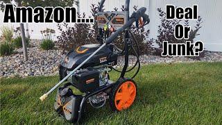 Inexpensive Gas Pressure Washer on Amazon! Is It Any Good?  Tacklife 3,200 PSI 2.4 GPM Review