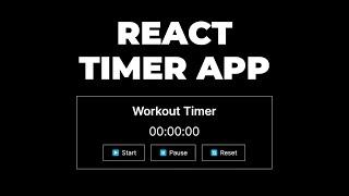 React JS Machine Coding ( Timer App ) - Frontend Machine Coding Interview Questions