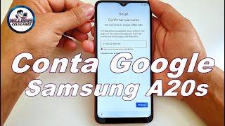 Como Desbloquear Conta Google Samsung A20s android 9 em 3 minutos